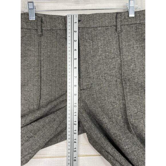 Lee Pants Womens Plus Sz 20 Brown/Gray Herringbone Tweed Dress Reg Straight Leg - Picture 7 of 13